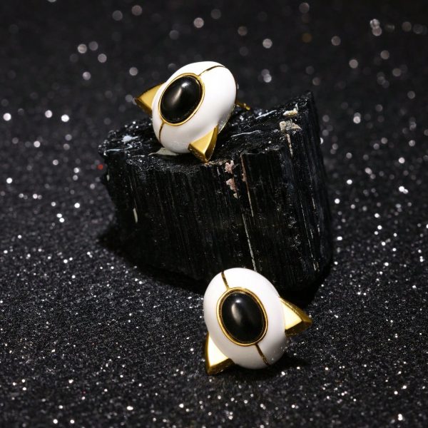 Starry Sky Space Style Women's Earrings, fashionable accessories for women, elegant and versatile pieces for everyday wear