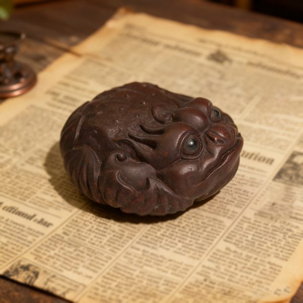 Fortune Tea Pet Money Toad, Handcrafted Zisha Frog Sculpture, Feng Shui Wealth Ornament & Collectible